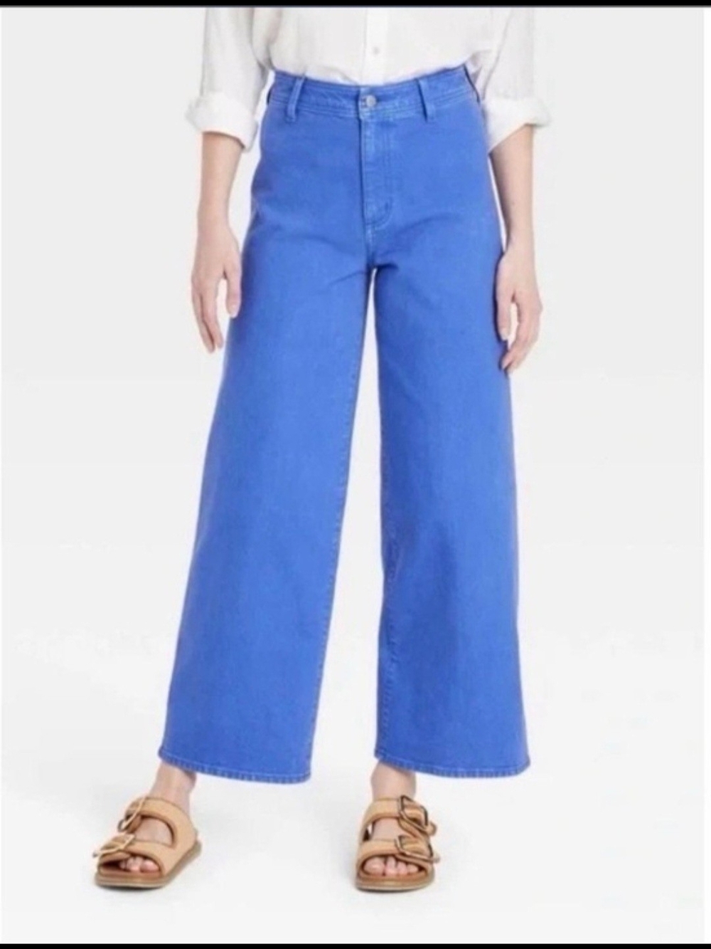 Universal Thread Sailor Wide Leg High-Rise Jeans in Blue Denim